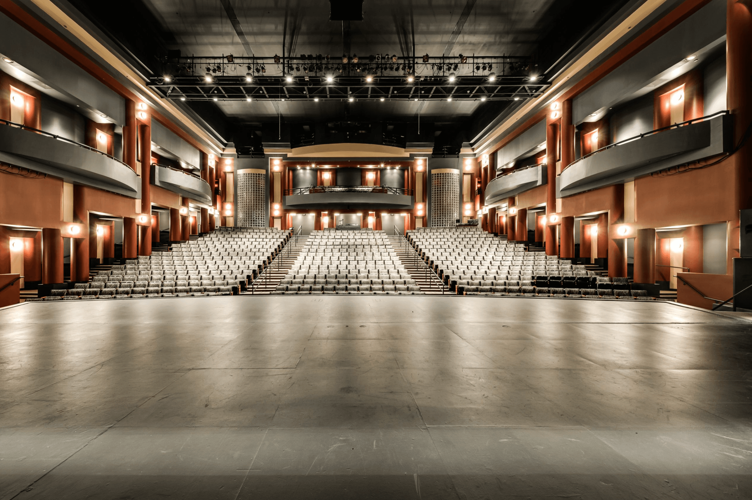 Irving Arts Center auditorium from stage